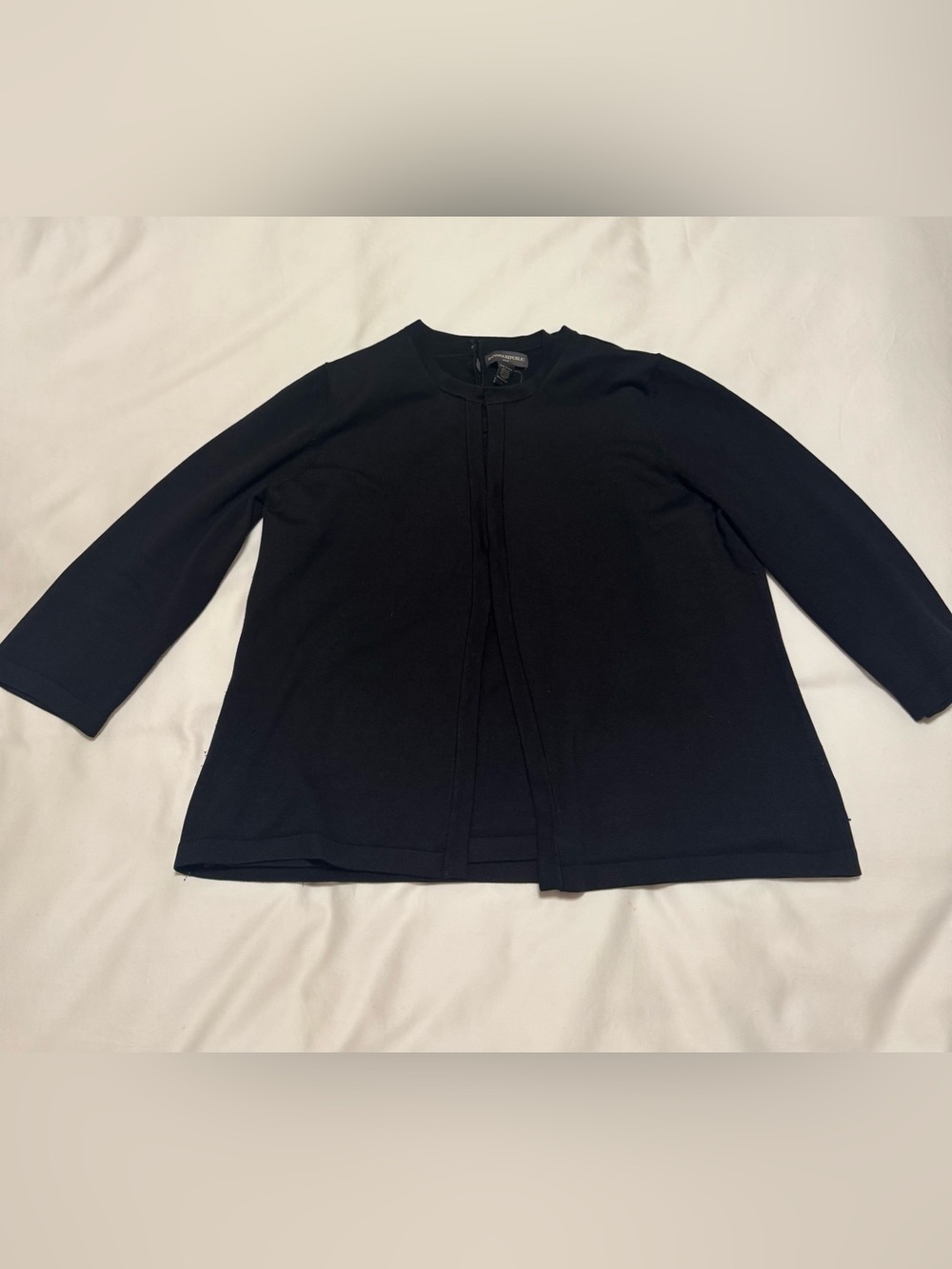 Banana Republic Black Sleeveless Knit Shell and 3/4 Sleeve Cardigan Sweater Set